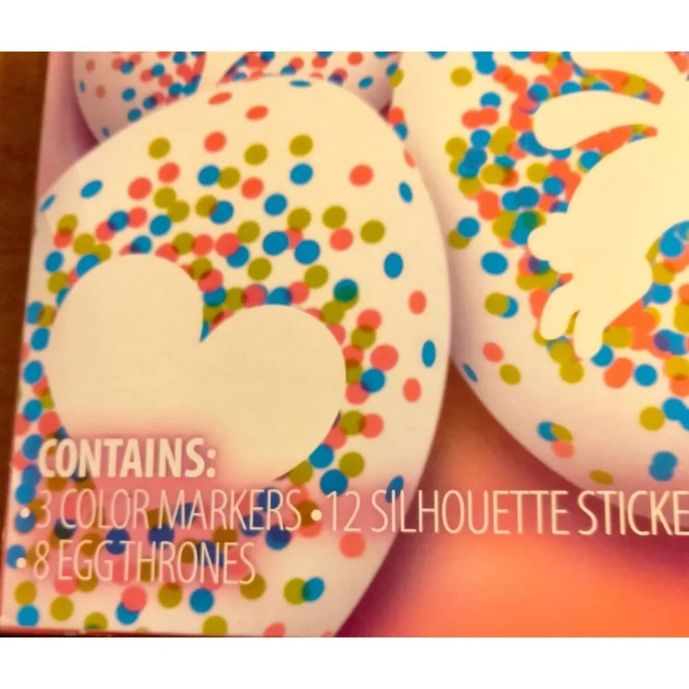 Easter Unlimited Egg Decorating Magic Dots NO Dye R J Rabbit Egg Stickers